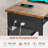 71" L-Shaped Executive Desk with Mobile File Cabinet and Power Outlets-98478120