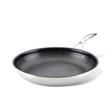 Circulon Clad Stainless Steel Frying Pan with Hybrid SteelShield Nonstick, 12.5-Inch