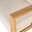 Chaise longue de patio en bois d'acacia avec coussins moelleux Lagarde