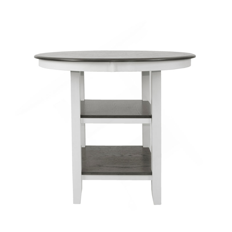 Ensemble de salle à manger à hauteur de comptoir 5 pièces, Gris clair