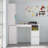 Modern White Workbench With Pegboard & Mobile Storage