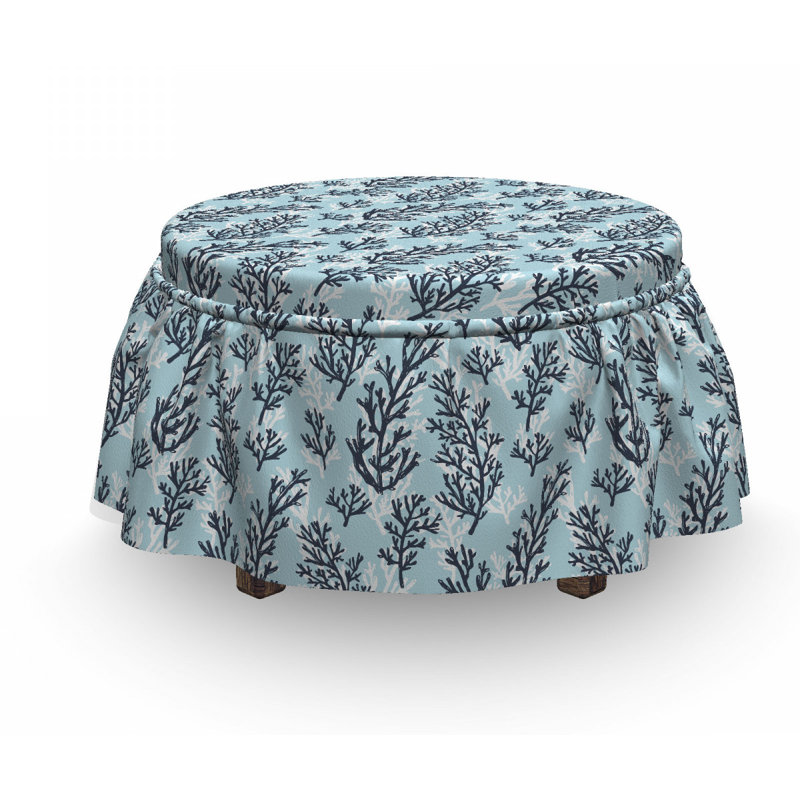 Housse pour repose-pieds d’algues corail