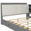 Lit plateforme en bois avec tête de lit avec rangement, tablettes et 2 tiroirs-1747729577-1747729573