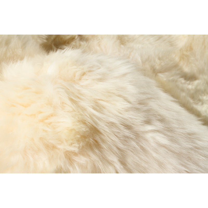 Tapis en peau de mouton simple dégradé gris, Nouveauté 2 pi x 6 pi