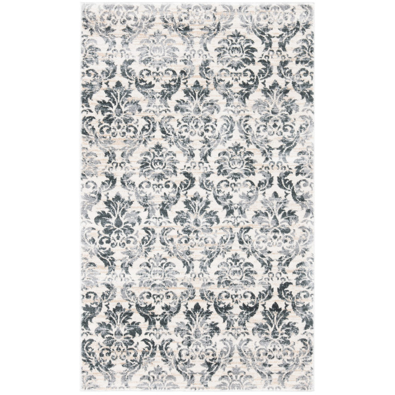 Tapis damassé Purnell Performance, Rectangle 5 pi 3 po x 7 pi 7 po