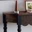 Console semi-circulaire en bois de style français