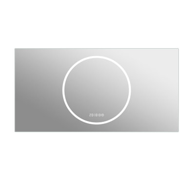 Wall Mounted 48X24 Inch Bathroom Mirror With Led Lights, Fog, 3 Colors And 6 Level Dimmable, -Proof, Crystal-Clear Reflection