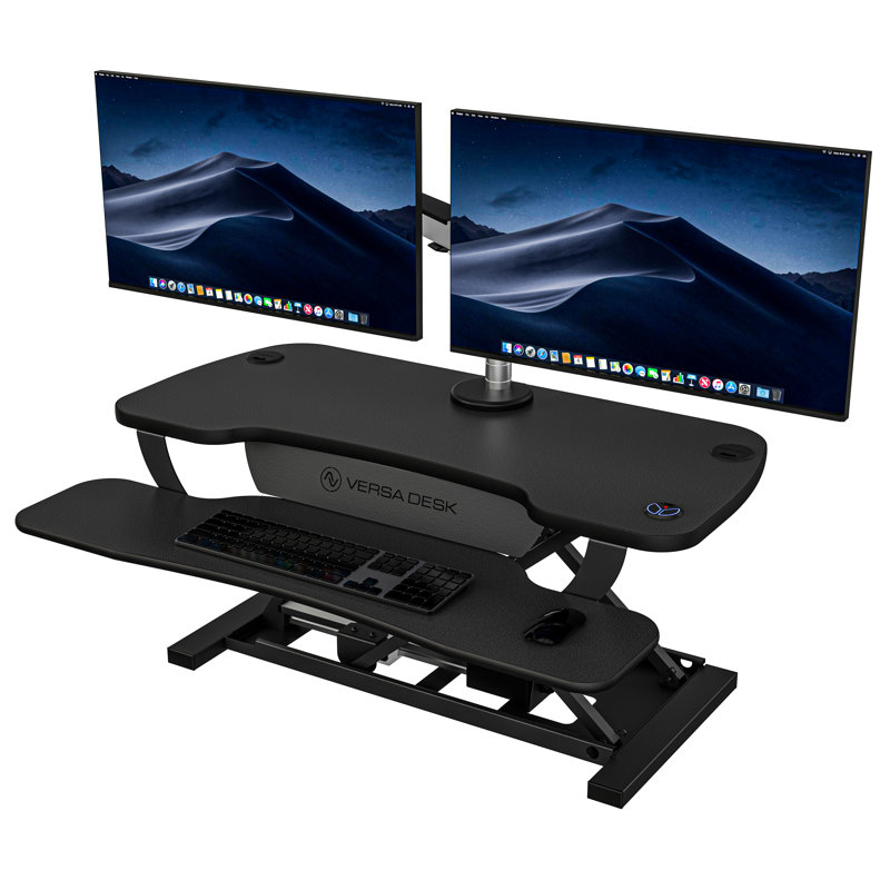 VersaDesk 36" Power Pro White Electric Standing Desk Converter