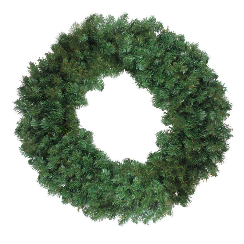 Couronne de Noël artificielle en pin de luxe Deluxe - 36 pouces non éclairée