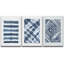 Blue Line Art and Diamond Illusion Collage Abstract Patterns Modern Art Mid-Century Modern-94434021-94434018