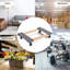 14cm H x 46cm W x 76cm D 454kg Solid Wood Furniture Dolly