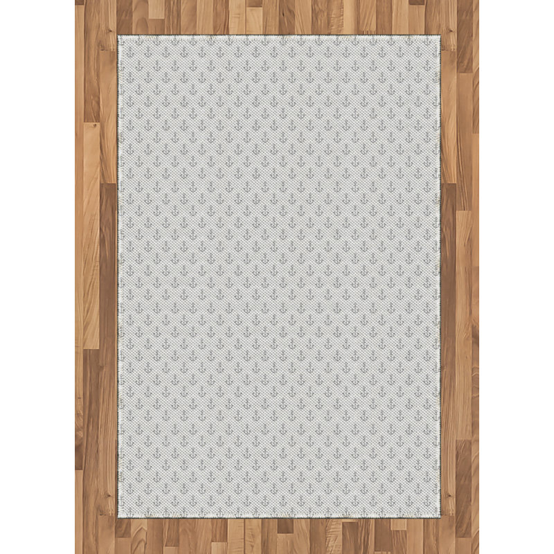 Anchor High Density Long Fiber Poly Threads Decorative Area Rug Carpet, Rectangle 4' x 5'8"