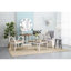 Console en bois brun de style rétro avec base complexe, surface de 32,3 po x 32 po et surface fonctionnelle de 32,3 po