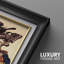 «Samurai Defeating a Demon Ukiyo-e», œuvres d'art de la Bataille de Mythologie japonaise, impression sur toile encadrée-123634221-123634224