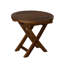 Table basse ronde en bois de teck RRI Goods