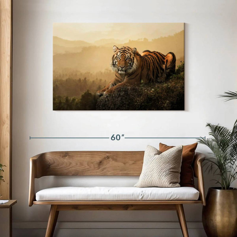 Fierce Sumatran Tiger, 30" H x 45" W