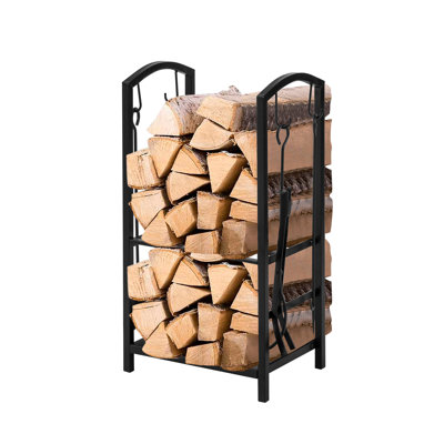 Caegan 46cm W Metal Log Rack