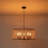 Boho-Style Airy Rattan Drum Single Pendant-1412446594