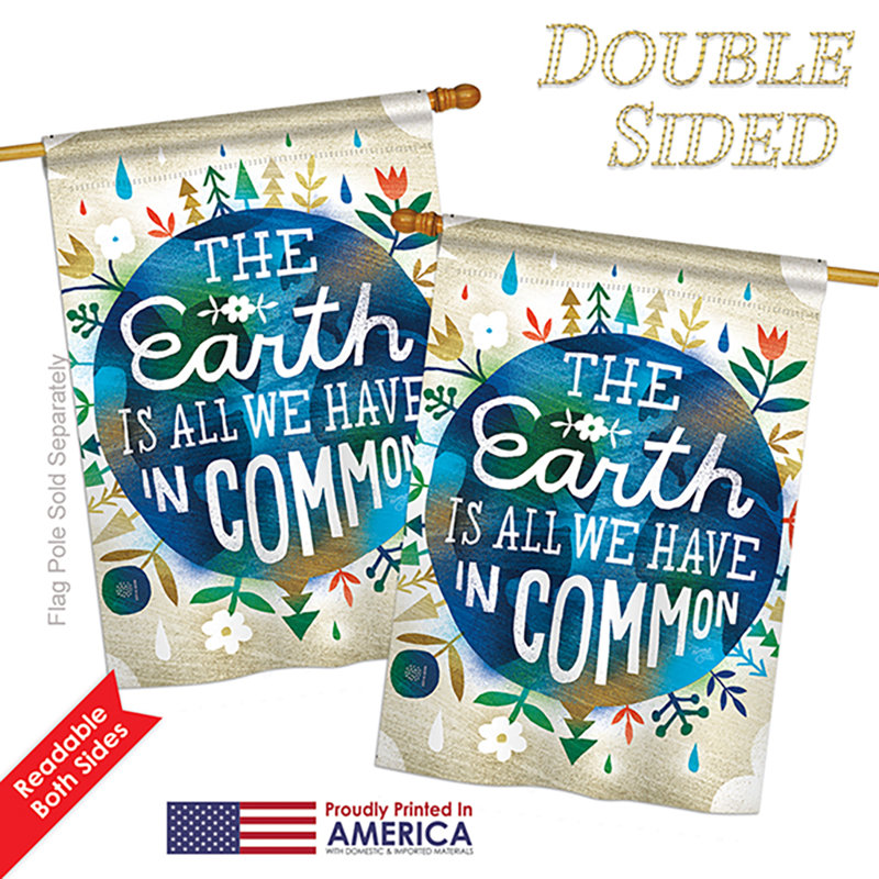 Drapeau de maison 40 po x 28 po Terre en polyester Tavernier