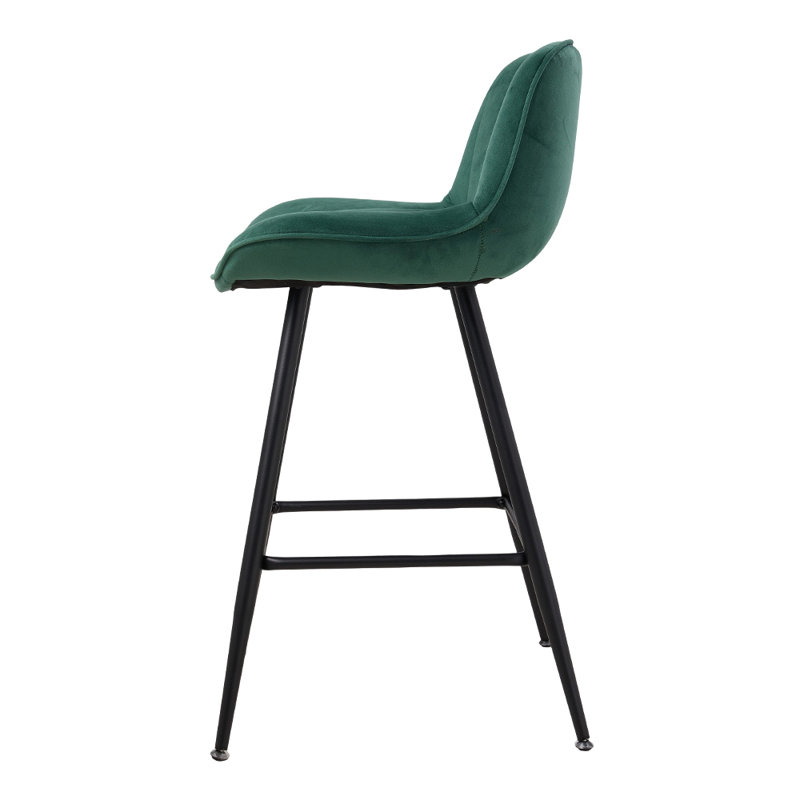 Upholstered Counter Stool, Green