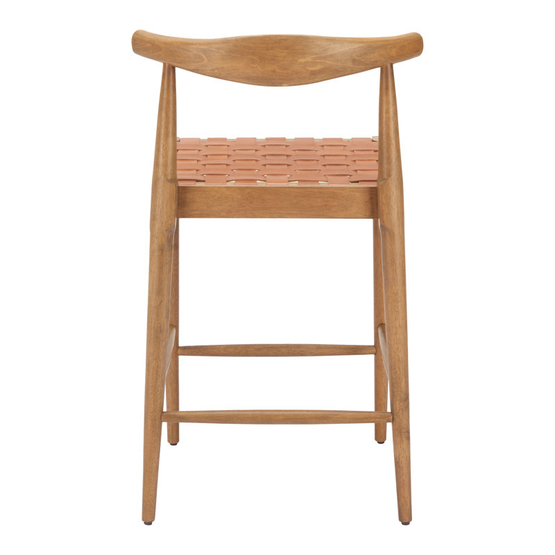 Tabouret Bandani brun clair, Tabouret de comptoir (siège d'une hauteur de 26,2