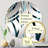 Classic Blue Elegance Striped Pattern - Centre Wave Decorative Mirror-101224120