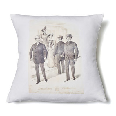 Gentlemans Square Pillow Cover & Insert