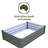 The Organic Garden Co. Hakea 4' x 3' x 1' Metal Galvanized Steel Rectangle Garden Bed Woodland Gray-2036022140-2036022113
