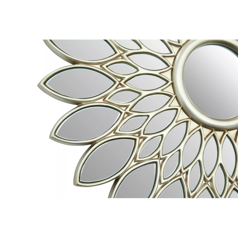 Glass Flat Wall Mirror, Silver