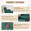 Fauteuil-lit rembourré en tissu-118377196