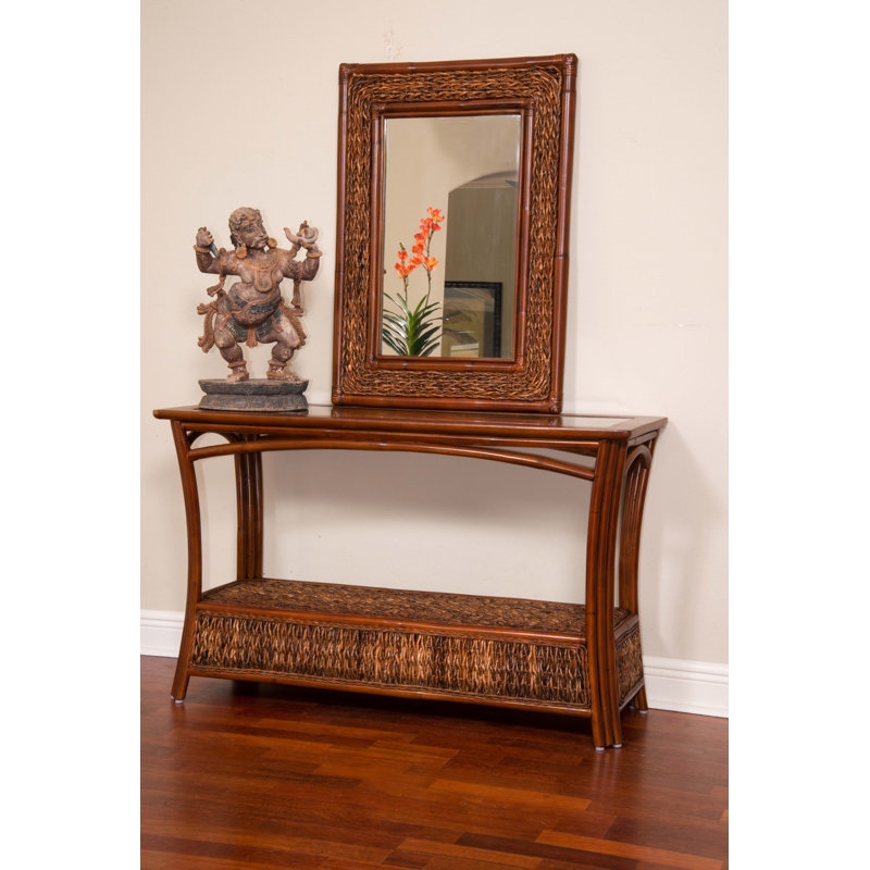 Huffman 48'' Glass Top Console Table