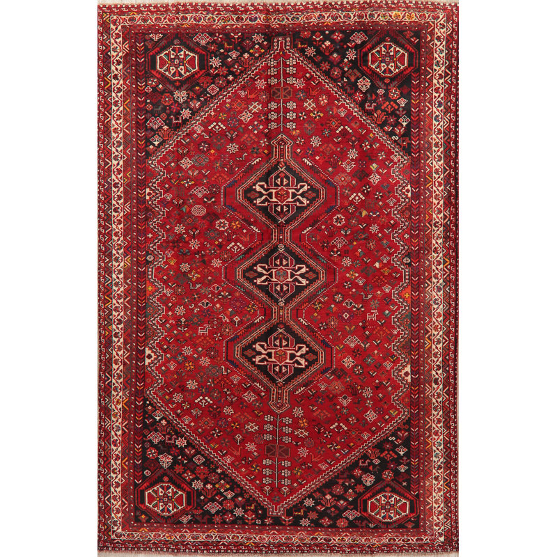 Tapis de zone en laine 6 pi 11 po x 10 pi 5 po main one-of-kind-noué la lori Susquehanna