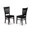Ensemble de salle à manger 5 pièces comprenant une table de salle à manger ronde avec Dropleaf et 4 chaises de cuisine, noir-1826268898-1826268901-1826268910