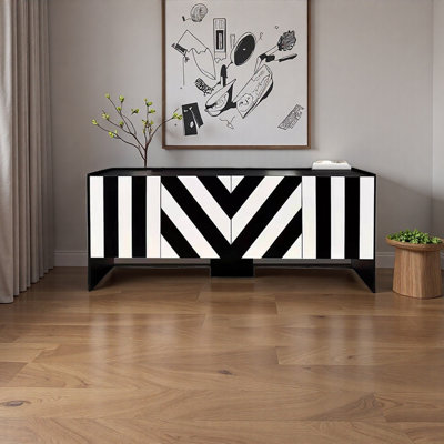 Armoire décorative moderne multicolore