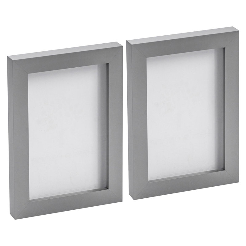Photo Frames with 5" x 7" Mount - 8" x 10" - White/Ivory, 12.50cm W x 17.50cm H x 2cm D, Grey