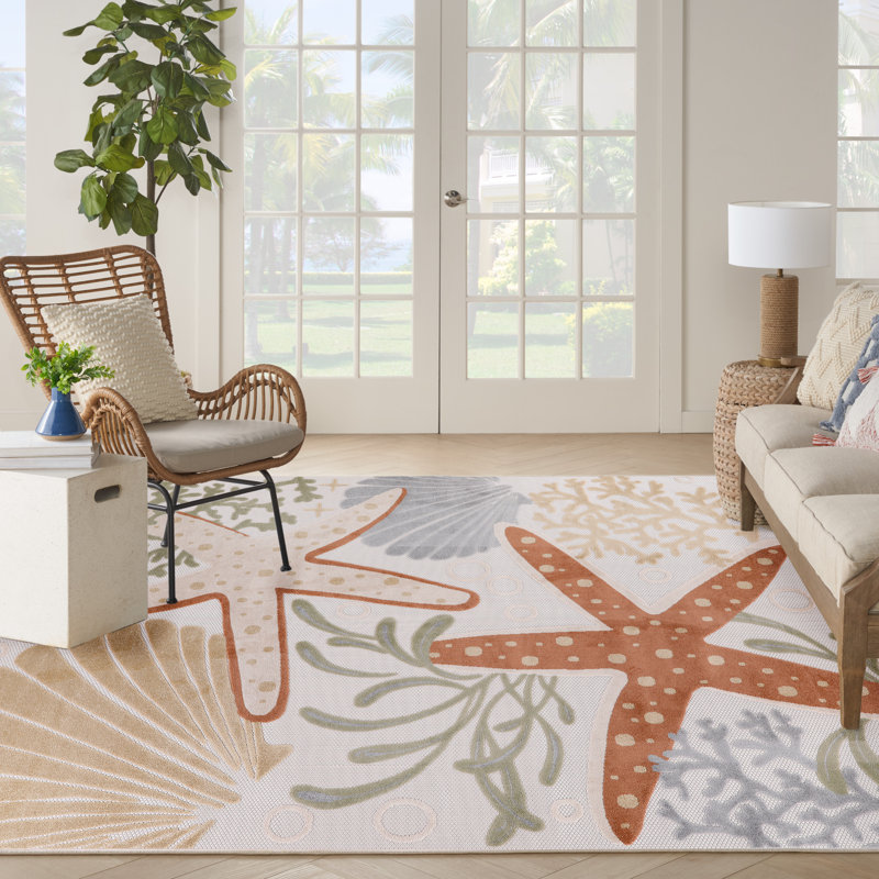 Tapis d'intérieur / extérieur Antwanett, Rectangle 7 pi 10 po x 10 pi 6 po