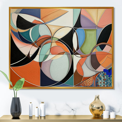 «Pastel Color Boho Artwork I - Minimalisme», reproduction sur toile