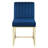 Carriage Tufted Sled Base Upholstered Fabric Dining Chair-484070129-426741411-426741408