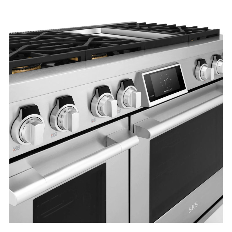 48" Dual-Fuel Pro Range with Built-In Sous Vide