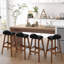 Counter Stool with Solid Wood Frame