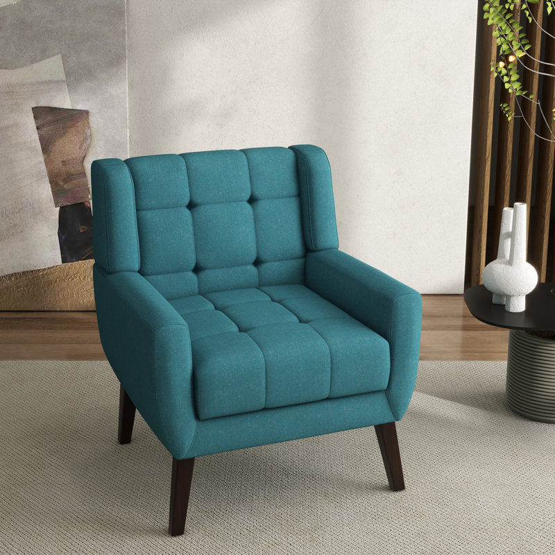 Jaqueze 73.7Cm Wide Tufted Armchair, Jaqueze Light Blue Polyester