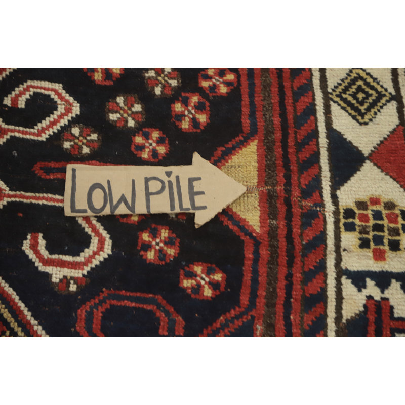 Tapis traditionnel antique à teinture végétale 4 x 7