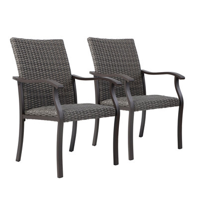 Chaise de patio empilable en métal