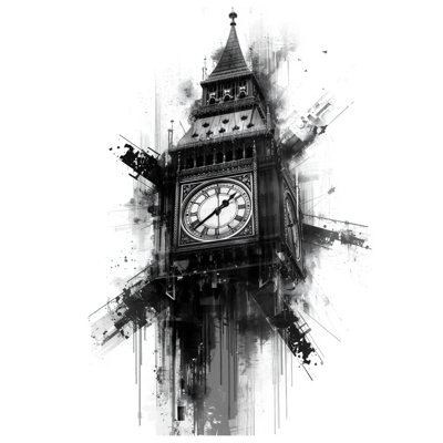 Iconic Clock Tower Double Sided Throw Pillows