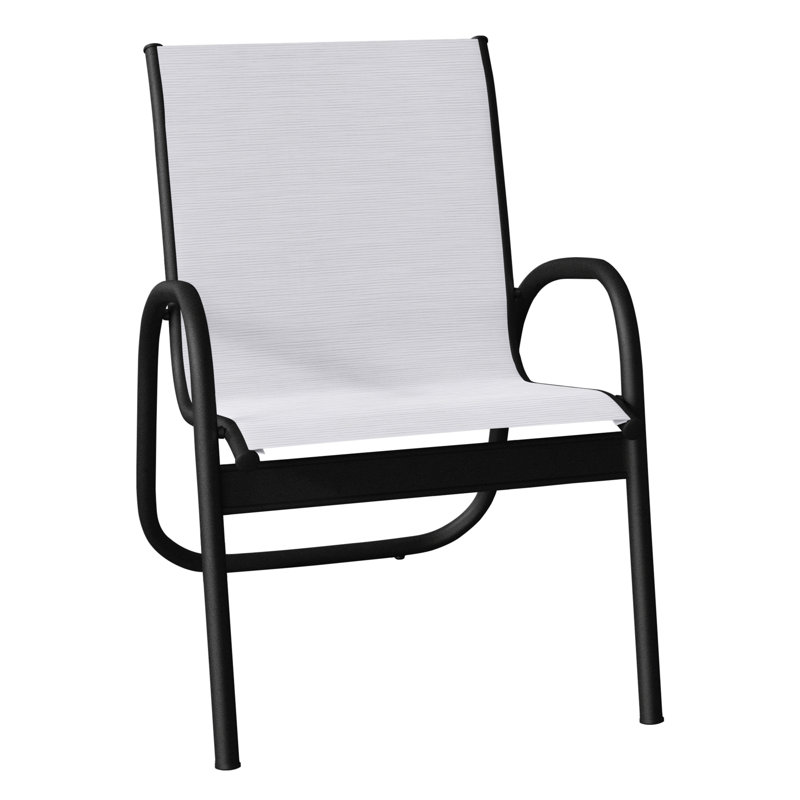Fauteuil de patio Gardenella, Noir texturé, Ormeau