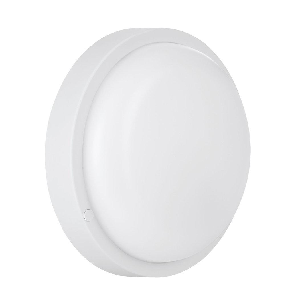 Balam White 5cm H Frosted Glass Outdoor Flush Mount