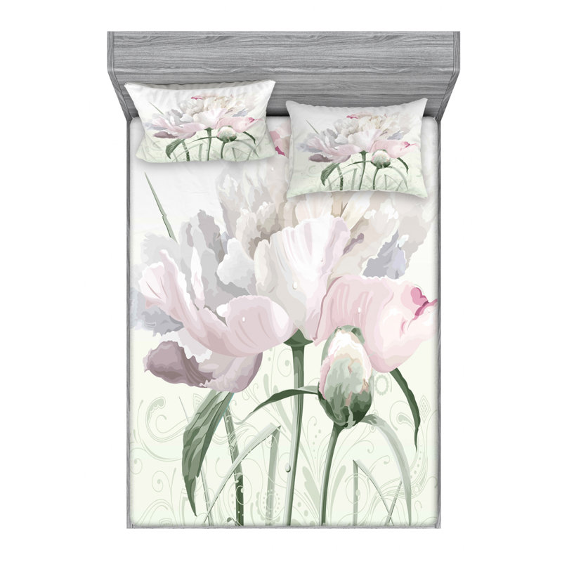 Microfiber Floral Sheet Set