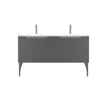Ensemble de meuble-lavabo double 64 po Ariyannah