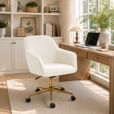 Blue Elephant Boucle Office Chair
