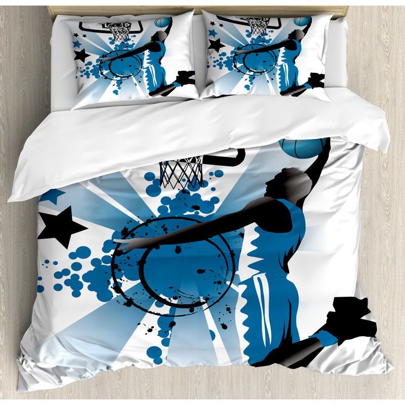 Teen Room Quilt Set, King Duvet Cover + 2 King Shams